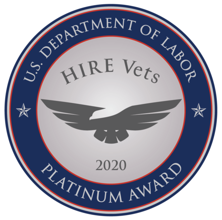 U.S. Department of Labor Hire Vets Platinum Award
